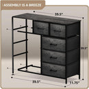 Faux Wood Dresser 9 Drawers For Bedroom Furniture Storage
