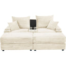 loveseat beige