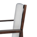 Elegant Patio Dining Set with Removable Cushions in Dark Brown Acacia Wood for Outdoor Spaces