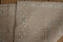 1.5x3 Vintage Distressed Oushak Rug Mat
