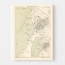 Vintage Map of Skikda, Algeria 1886