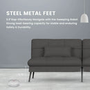 68 Inch Convertible Futon Sofa Bed With Adjustable Backrest