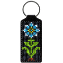 Flower Key Chain Cross-stitch kit on artificial leather FLHL-024