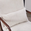 Mid-Century Modern Accent Chair, Arm Chair Living Room Chairs with Pillow Upholstered Reading Chair with Solid Wood Frame & Living Room Bedroom Balcony (beige)
