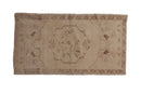 1.5x3 Vintage Distressed Oushak Rug Mat