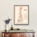 Vintage Map of Sherman, Connecticut 1867