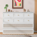 Full Size Murphy Bed with Large Drawers,White