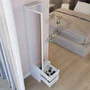 Length 11.8' x Width 15.7' x Height 63' Simple Stylish Dressing Mirror Cabinet, Full Body Mirror Cabinet, Extra Large Mirror, Multi Layer High Capacity Storage, Use Alone or In Conjunction With Vanity