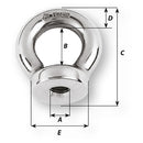Wichard 5/16 Eye Nut - 21/32" Diameter