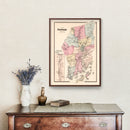 Vintage Map of Winnipauk, Connecticut 1867