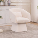Lounge chair with swivel Beige