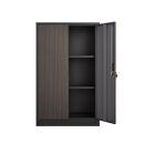 Metal Storage Cabinet with Locking Doors and Adjustable Shelf, Folding Filing Storage Cabinet , Folding Storage Locker Cabinet for Home Office,School,Garage, Black
