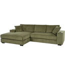 Mirod Large Sectional Sofa with Thick Cushions, and Built-in Cup Holders & Charging Ports