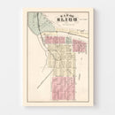 Vintage Map of Sligo, Pennsylvania 1877