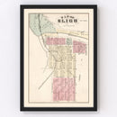 Vintage Map of Sligo, Pennsylvania 1877