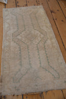 1.5x3.5 Vintage Distressed Oushak Rug Mat Runner