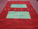 Red Turkish Kilim Rug, 5x7 - 6x8 Rugs, Red and Green Kilim Carpet, Kilim Area Rugs, Flatweave No Pile Rug, New Turkish Rug, Handmade Kilim
