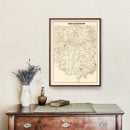 Vintage Map of Farmington, Pennsylvania 1877