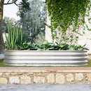 Galvanized Raised Garden Bed Kit, Heavy Duty, Rust-Resistant, 6x3x1ft, Silver