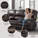 3 Seater Recliner Sofa With Hidden Storage Console