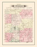 Vintage Map of McDonald Township, Jasper County, Missouri 1895
