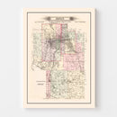 Vintage Map of Joplin Township, Jasper County, Missouri 1895
