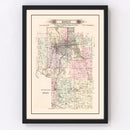 Vintage Map of Joplin Township, Jasper County, Missouri 1895