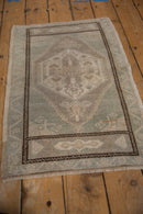 2x3 Vintage Distressed Oushak Rug Mat