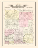 Vintage Map of Duval Township, Jasper County, Missouri 1895