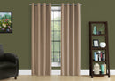 2 Pieces Set, Curtain Panel, Room Darkening, Grommet, Contemporary & Modern