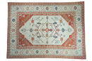 7.5x10 Vintage Distressed Oushak Carpet