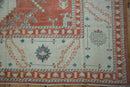 7.5x10 Vintage Distressed Oushak Carpet