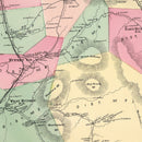 Vintage Map of Rupert Township, Bennington County, Vermont 1869