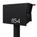Retrobox Locking Package Dropbox in TEXTURED MATT JET BLACK - Modern Mailbox