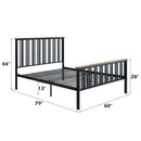 Zudora - Full Bed - Antique Oak & Black