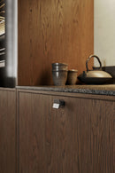 Gun Metal "Vis a Vis" Cabinet Knob and Drawer Pulls