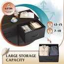 Fabric Storage Tower With 8 Drawers Charcoal Black