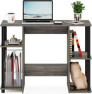 Jaya Computer Study Desk With Open Storage Grey Black