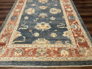 Turkish Oushak Rug 6x9, Sultanabad Carpet, Medium Size Oriental Rug