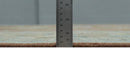 9.4x11.9 Hand Knotted Low Pile Rust, Beige and Blue Traditional Wool Area Rug