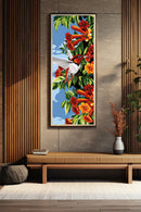 Needlepoint canvas for halfstitch without yarn Hummingbird SE950.158 Seg De Paris Printed Tapestry Canvas