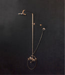 Unlacquered Brass Shower System With Tube Filler