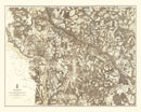 Vintage Map of the Battle of Richmond, 1869