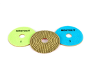 Montolit Dry Diamond Resin Polishing Pads (Set of 3)