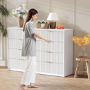 White Solid Maple Dresser Anti Tip LargeCapacityDrawers