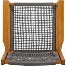BRAIDED DINING CHAIR Dark Grey