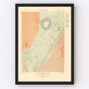 Vintage Map of Excelsior Geyser Basin 1904