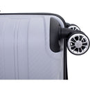 Hardshell Suitcase Spinner Wheels PP Luggage Sets Lightweight Durable Suitcase with TSA Lock,3-Piece Set (20/24/28), Silver