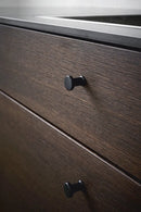 Matte Black "Gate" Knob and Drawer Pull