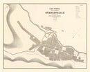 Vintage Map of Huancavelica, Peru 1865